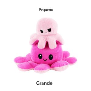 Polvo Reversível Humor Grande Tiktok Pelúcia Pink E Rosa