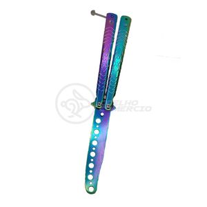 Canivete Fade Rainbow Butterfly Treinamento Faca Borboleta