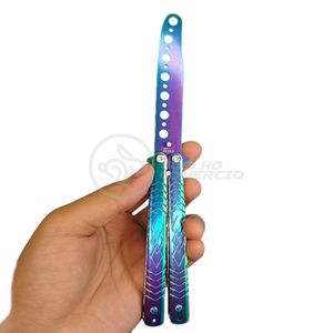 Canivete Fade Rainbow Butterfly Treinamento Faca Borboleta