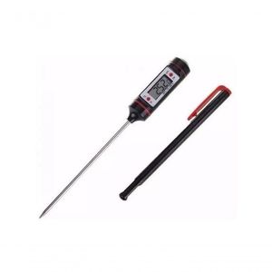 Termometro Preto Digital Culinario Vinho Alimentos Cozinha