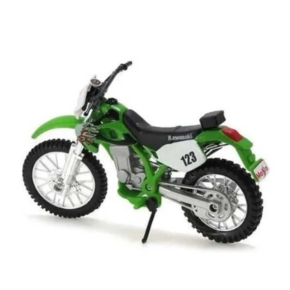 Miniatura Moto Trilha Kawasaki Klx250sr Motinha Ferro Maisto