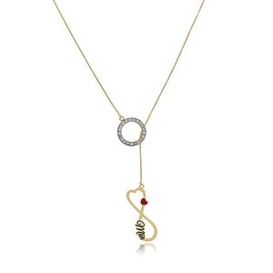 Colar Personalizado Mãe E Infinito Folheado Em Ouro 18K