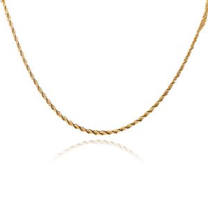 Colar Cordão Baiano 2.5 Folheado Em Ouro 18K