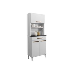 Kit Cozinha Itália 03 Portas E 01 Gaveta Arte Móveis branco