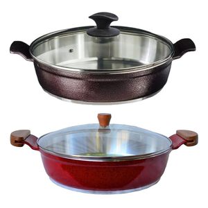 Jogo Frigideiras Antiaderente Usinado Javali Aa E Am 30cm N6