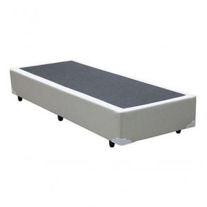 Cama Base Box Solteiro Sintético Branco 27X88X188