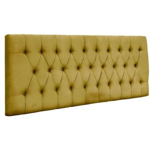 Painel Cabeceira Dubai Para Cama Box-193 Mt-suede Amarelo