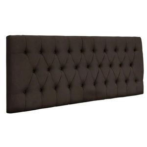Painel Cabeceira Dubai Para Cama Box-1,38 Mt-suede Marrom