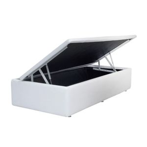 Base Box Baú Solteiro Sp Móveis Sintético Branco - 45X78X188