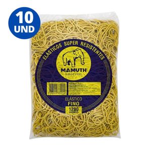 Kit 10 Elástico De Dinheiro Liga Liguinha Amarela 1kg Cada