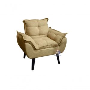 Poltrona Opala Palha Linho