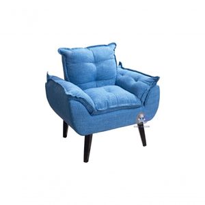 Poltrona Opala Azul Linho