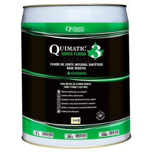 Quimatic 3 Super Fluido Para Corte De Metais De Elevada Dureza 20 L Tapmatic