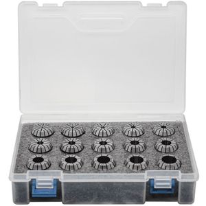 Jogo De Pinças Er-25 - Cap. 2,0 A 16,0mm + Haste Paralela Er25s-t2 + Chave Er25-b - Er-25-t2