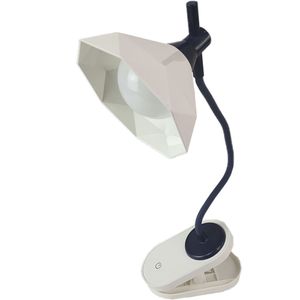 Luminaria De Mesa Com Garra Articulavel Diamante Led 3 Cores