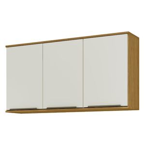 Armário Aéreo Mx Móveis Verace 120cm 3 Portas Off White