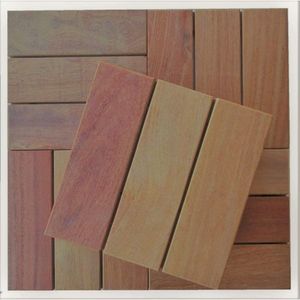 Kit Deck Modular 28cmx28cm com 20 Placas Cumarú Isabela Revestimentos Marrom
