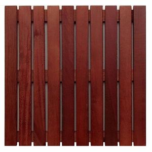 Kit Deck de Madeira Modular Isabela 50cmx50cm com 12 Placas Madeira de Lei Mista