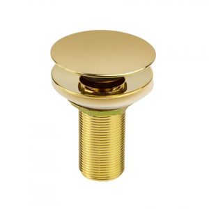 Válvula de Escoamento com Tampa Click Up Gold Ducon Metais Dourado