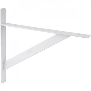 Cantoneira Tipo Mão Francesa Reforçada Cor Branca 30 Cm Vonder - Caixa Com 3 Unidade - Branco