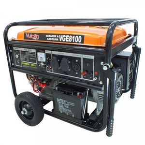 Gerador De Energia A Gasolina 7200w Vulcan Ferramentas Laranja