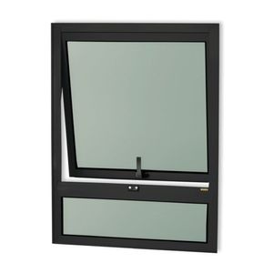 Maxim-ar Com Bandeira Confort Vidro Boreal 80cm X 80cm Brimak Preto
