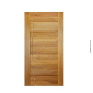 Folha De Porta 210x100cm Tauari Bbb Frisada Mapaf Marrom Claro