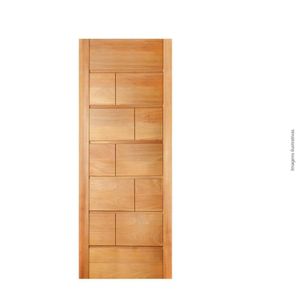 Folha De Porta 210x90 Cm Tauari Belga Mapaf Marrom-claro