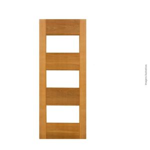 Folha De Porta 210x60cm Tauari Milao Sem Vidro Mapaf Marrom-claro