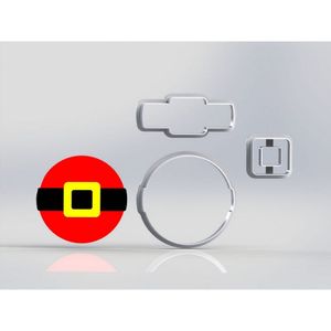 Cortador Natal Cinto Papai Noel Modular Tamanho 7Cm
