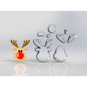 Cortador Natal Alce Modular Tamanho 7Cm