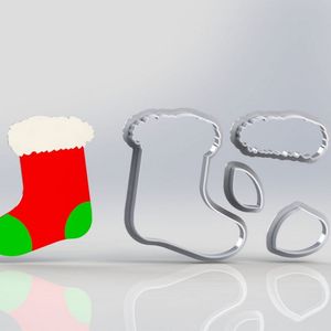 Cortador Natal Meia Modular Tamanho 4Cm