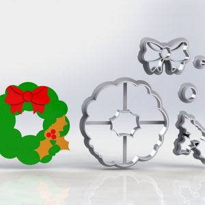 Cortador Natal Guirlanda Modular Tamanho 6Cm