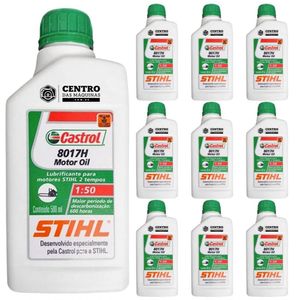 Kit 10Un De Óleo 2T Stihl 500Ml Lubrificante De Roçadeiras