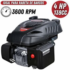 Motor Vertical Gv400 4hp 139cc 4t Para Alisador De Concreto