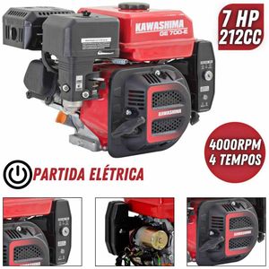 Motor Estacionário Potente Ge 700-e 212cc 7hp 4t à Gasolina