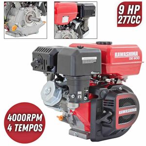 Motor Kawashima à Gasolina Ge-900 9hp 277cc 4t Sem Embreagem
