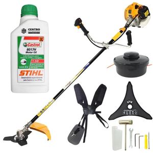 Roçadeira Potente Vr520h Vulcan + óleo Stihl 500ml 2 Tempos