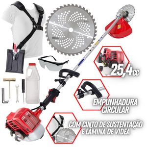 Roçadeira Lateral Nakashi T270n à Gasolina 26cc Uso Intenso