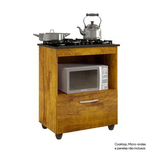 Balcão Salvia para Cooktop 4 Bocas Rovere Kaiki Móveis