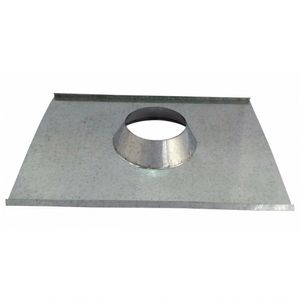 Rufo Colarinho De Telhado Galvanizado Chaminé 100Mm Diâmetro