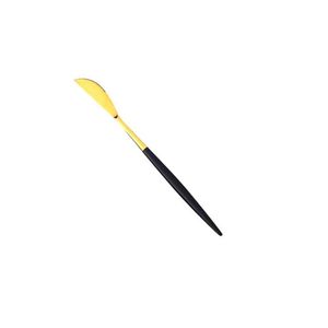 Faca Slim Preta E Dourado Home Design 22 Cm