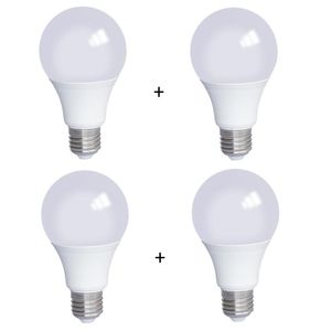 Kit 4 Lâmpadas Led Bulbo 9w 6000k (branco Frio)