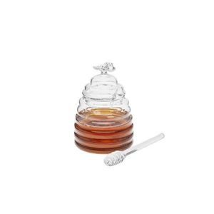 Meleira De Cristal Com Pegador E Tampa Colmeia Hauskaft 200 Ml