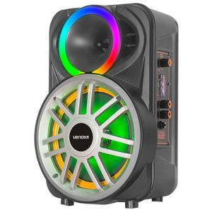 Caixa Amplificada Lca8 Bluetooth 300 Watts Lenoxx Preto Bivolt