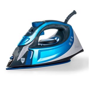 Ferro A Vapor Oster Turbo Steam Base Cerâmica Extra Grande Azul 110v