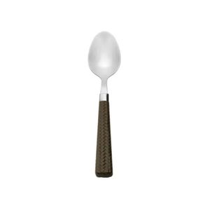 Colher Para Mesa Rattan Prata Com Cabo Verde Mimo