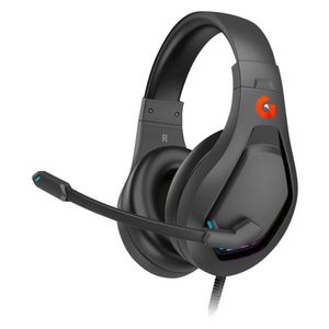 Fone De Ouvido Headset Gamer, Thunder Light, Usb 7.1, Rgb Geonav Preto