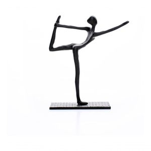 Escultura Decorativa Yoga Equilíbrio Estátua De Mesa Metal
