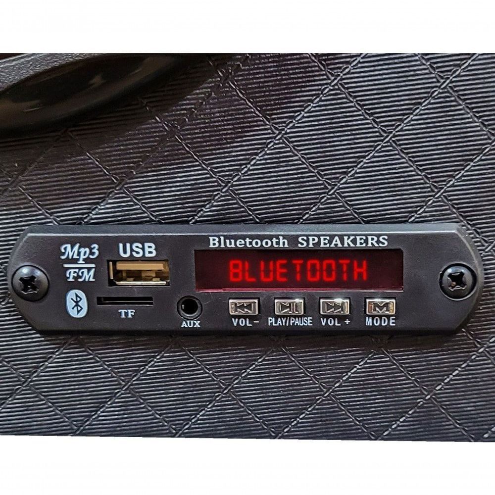 Caixa Bob Amplificada Radio Bluetooth Usb Residencial Falantes 6x9